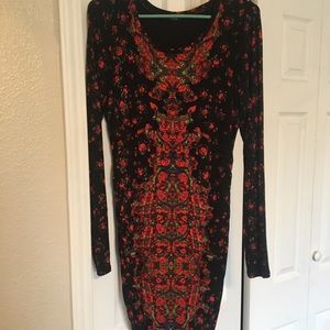 Guess Long-sleeved Bodycon Dress